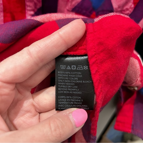 Urban Outfitters BDG Red & Blue Flannel-Lg - Picture 5 of 6